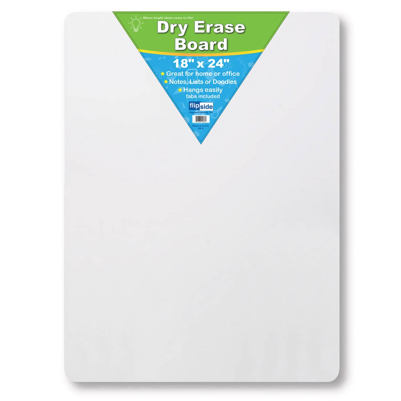 Flipside Dry Erase Board 18" x 24", Pack of 3
